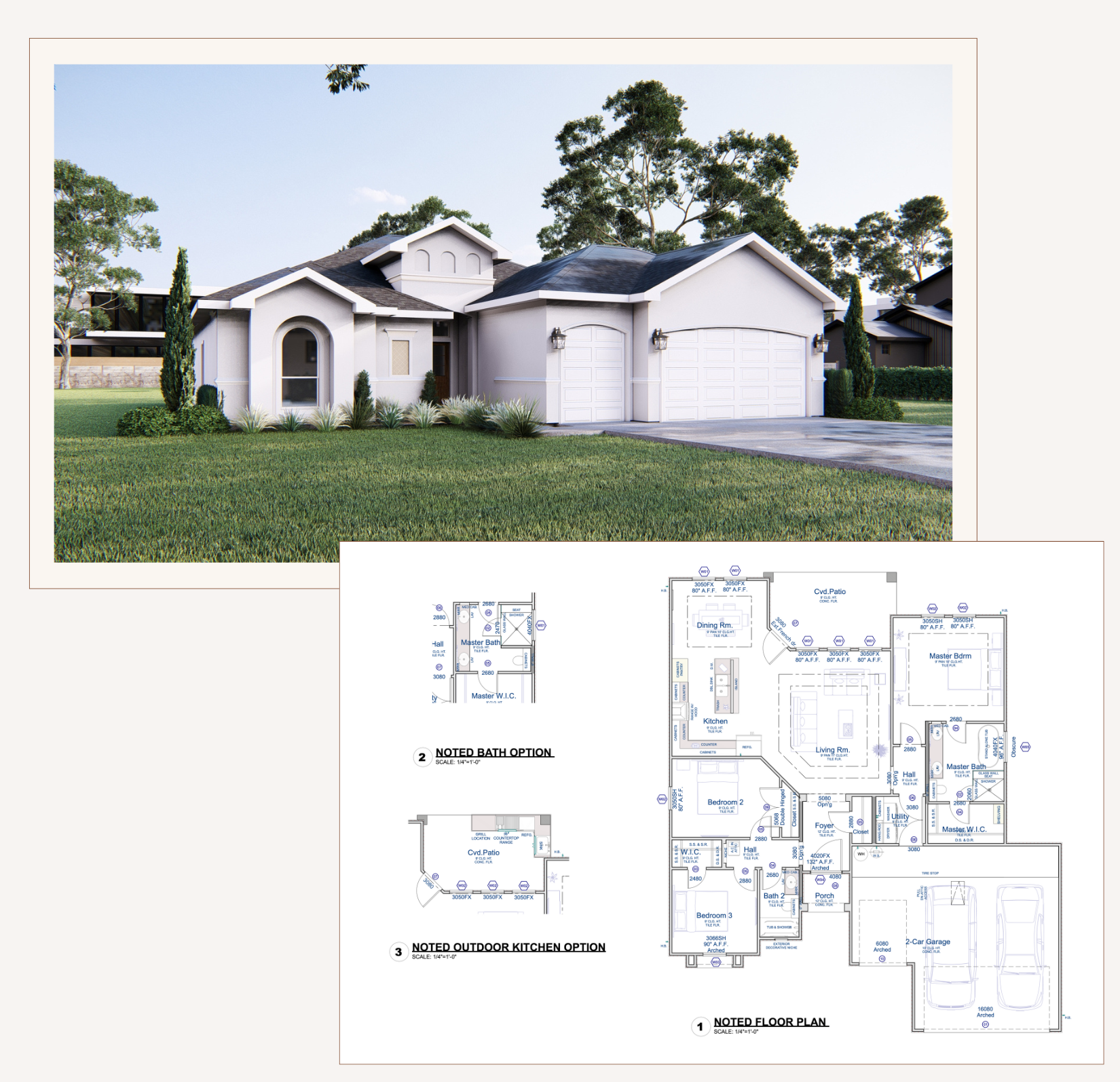 The Nicklaus floorplan and elevation