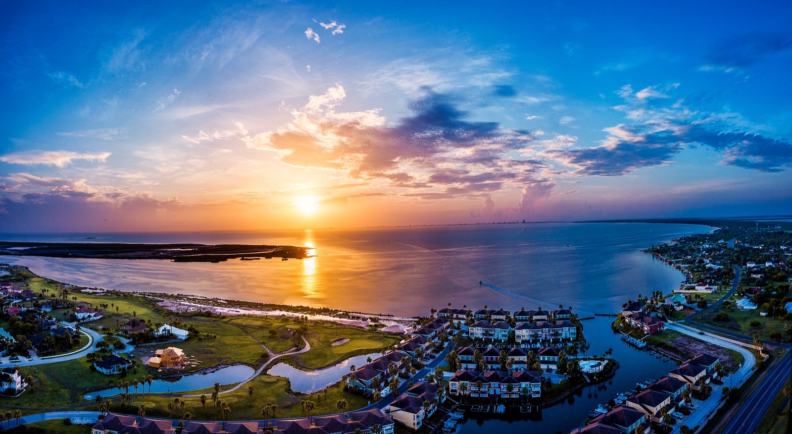 South Padre Island Golf Course Aerial View