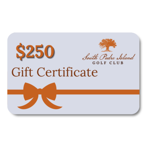 South Padre Island Golf Club $250 Gift Certificate