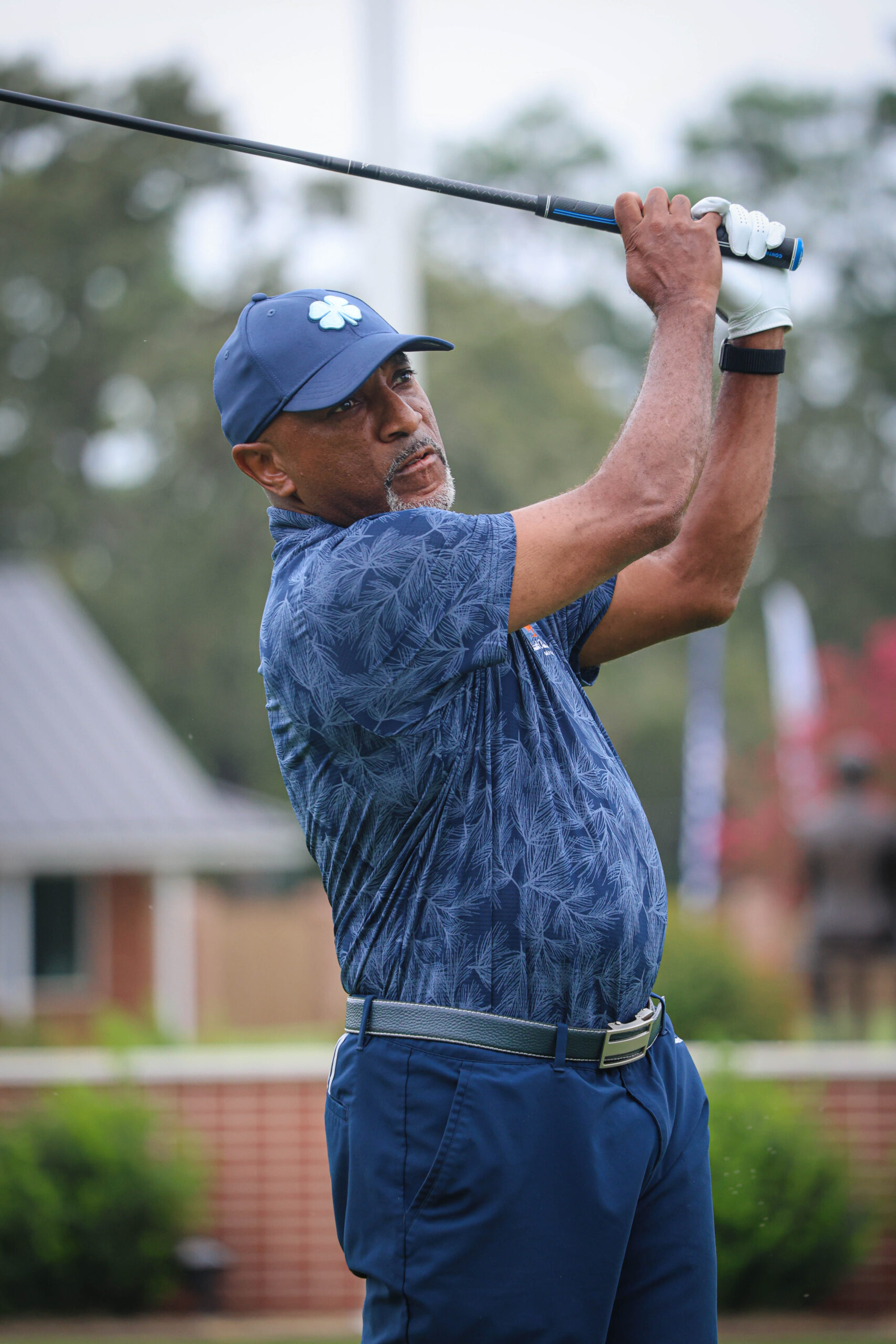 PGA pro Jessie Hodge swings a Golf Club