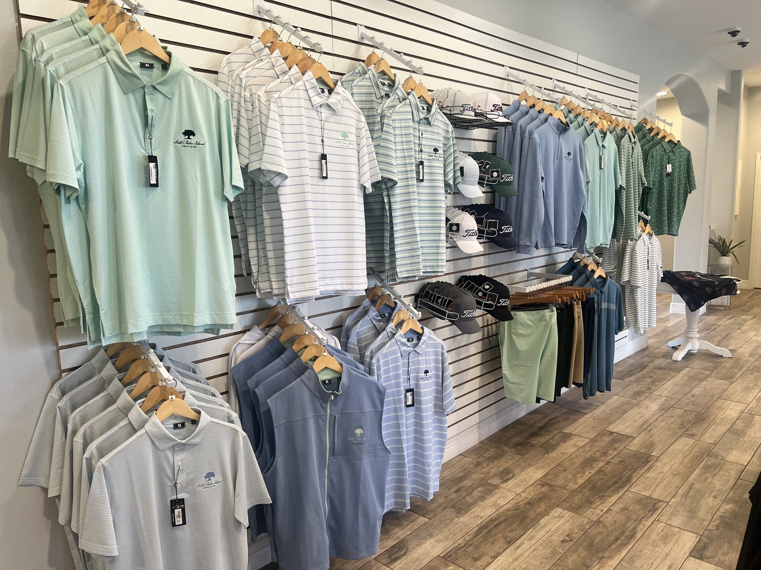 FJ Apparel FJ Apparel Display at the pro shop